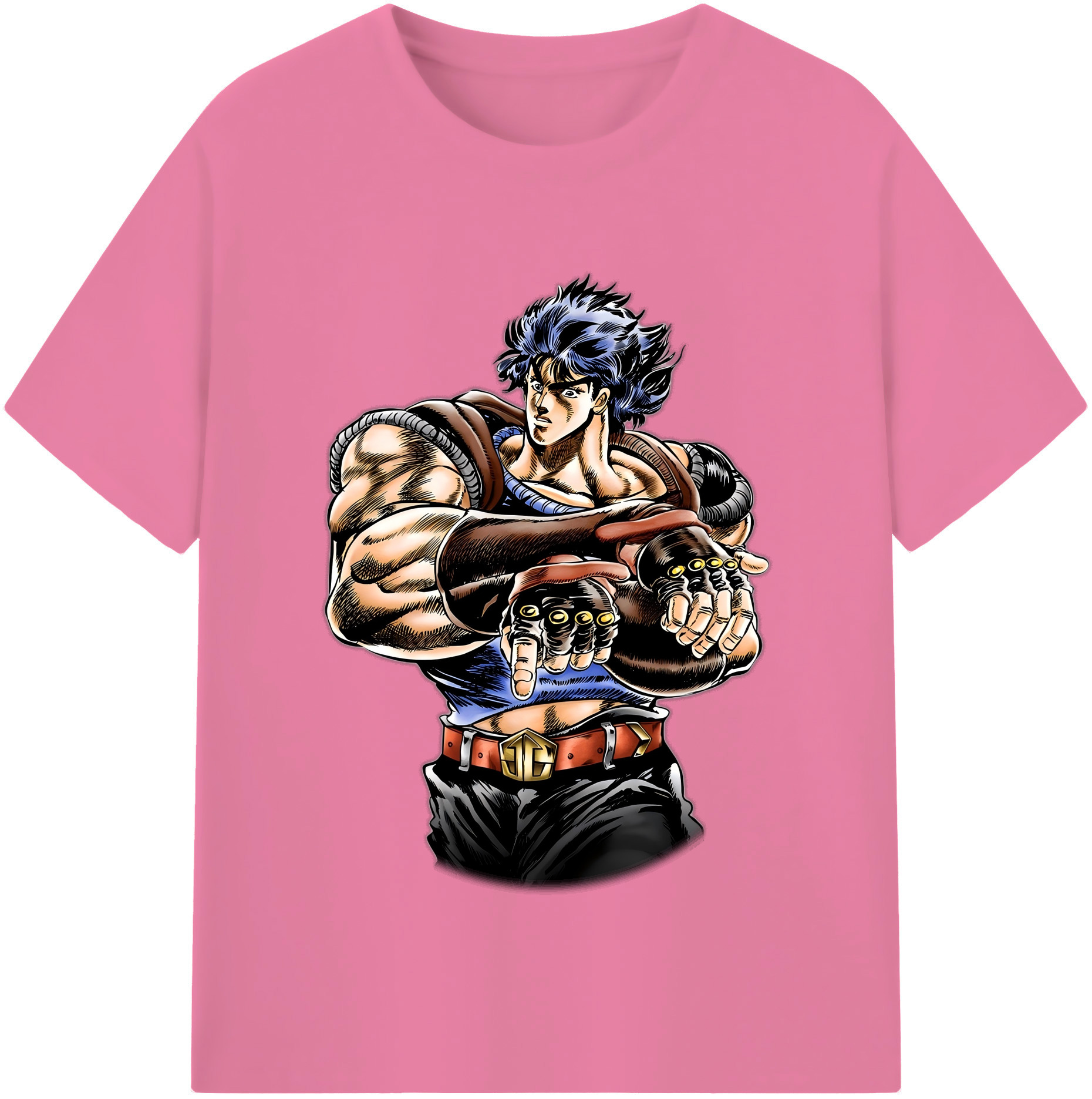 （画像用） ジョジョの奇妙な冒険 /ジョナサン?ジョースター JoJo's Bizarre Adventure Jonathan Joestar 綿100％半袖Tシャツ（フロントプリント）